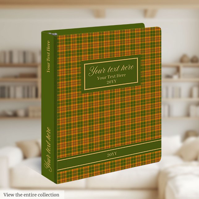 Pastel Olive Green Burgundy Orange Fall Binder (Pastel Olive Green Burgundy Orange Fall Binder)