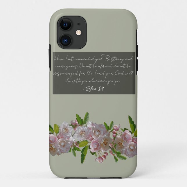 pastel Olive Green Serene Scripture Delight Case (Back)
