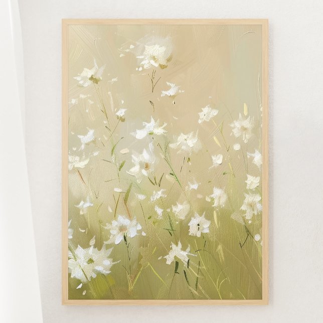Pastel Olive Green Wildflower Meadow Print 3 of 3 (Creator Uploaded)