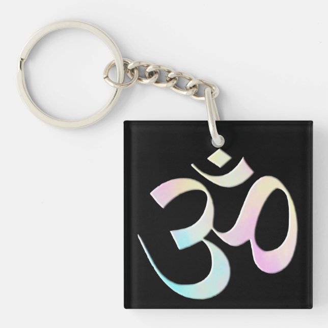 Pastel Om  Keychain (Front)