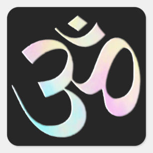 Pastel Om Square Sticker