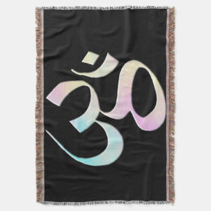 Pastel Om Throw Blanket