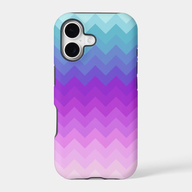 Pastel Ombre Chevron Pattern Iphone Case (Back)