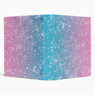 Pastel Ombre Glitter Binder