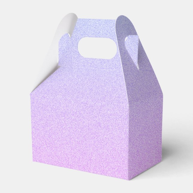 Pastel Ombre Glitter Favor Boxes (Back Side)