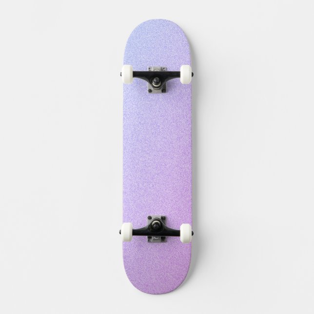 Pastel Ombre Glitter Skateboard Deck (Front)