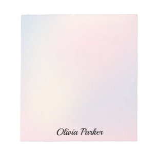 Pastel Ombré Personalized Notepad for Kids