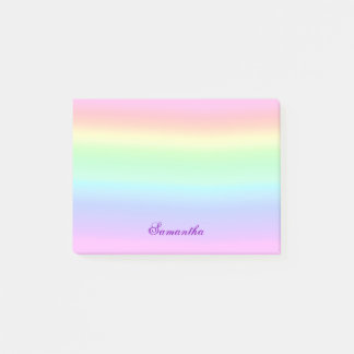 Pastel Ombre Rainbow Notes
