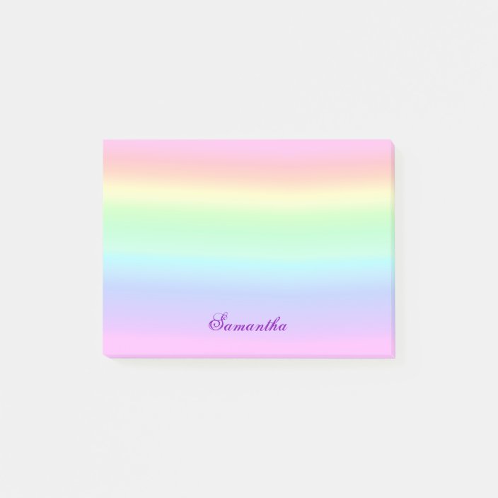 Pastel Ombre Rainbow Post-It Notes | Zazzle.com