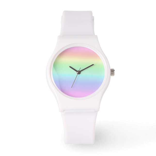 Pastel Ombre Rainbow Watch (Front)