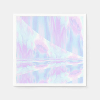 Pastel Ombre Tie Dye Ripples Girly Napkins