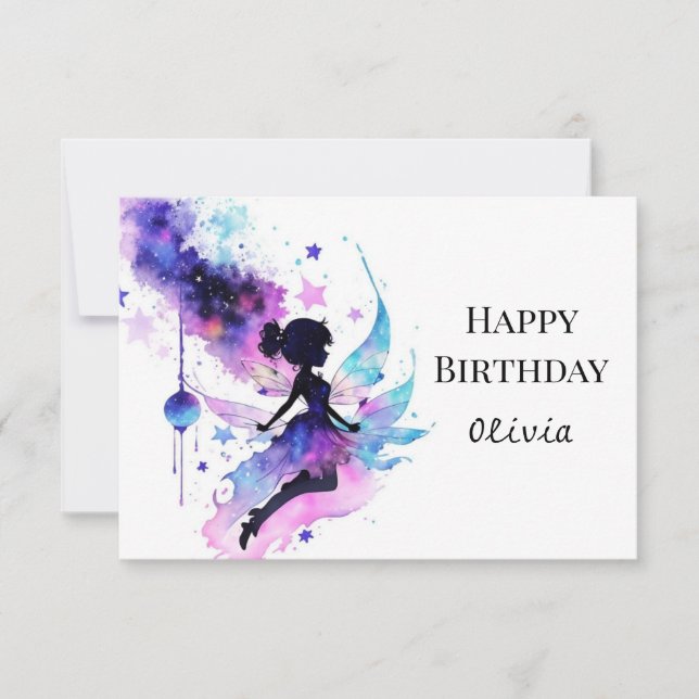 Pastel Online Fairy Tale Birthday Card (Front)