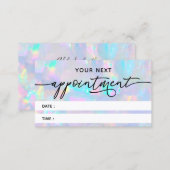 pastel opal texture appointment card (Front/Back)