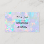 pastel opal texture appointment card (Back)