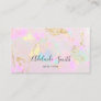pastel opal texture mineral business card