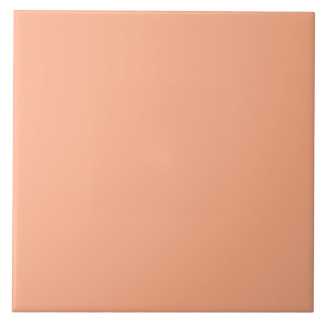 Pastel Orange Ceramic Tile. Ceramic Tile (Front)