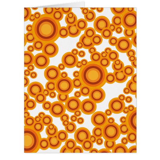 pastel orange circle cards (Front)