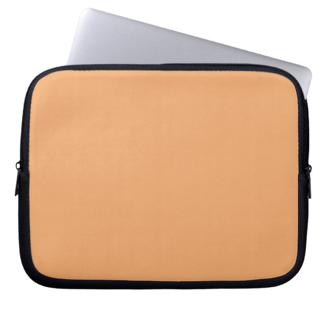 Pastel Orange Laptop Sleeve (Front)