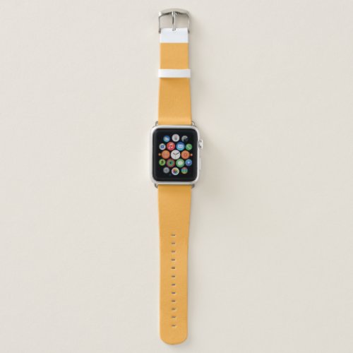 Pastel Orange Solid Color Apple Watch Band