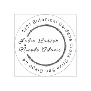 Pastel Orange Yellow Spring Dahlia Flowers Wedding Rubber Stamp