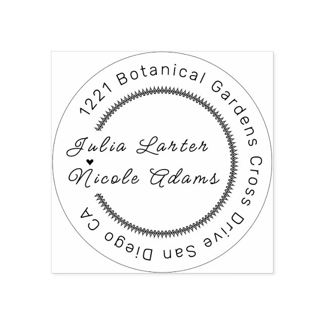 Pastel Orange Yellow Spring Dahlia Flowers Wedding Rubber Stamp (Imprint)