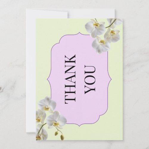 Pastel Orchid Thank You Card