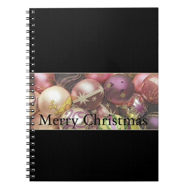Pastel ornaments notebook (Front)