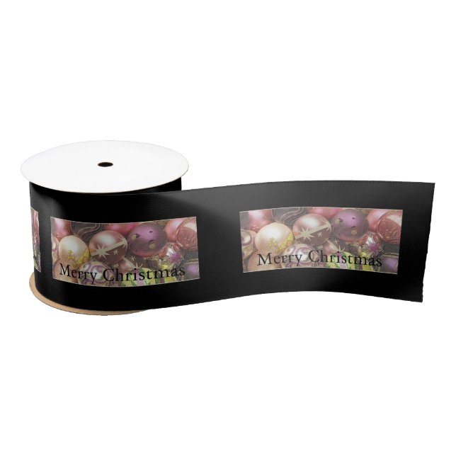 Pastel ornaments satin ribbon (Spool)