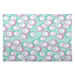 Pastel Ovals  Cloth Placemat