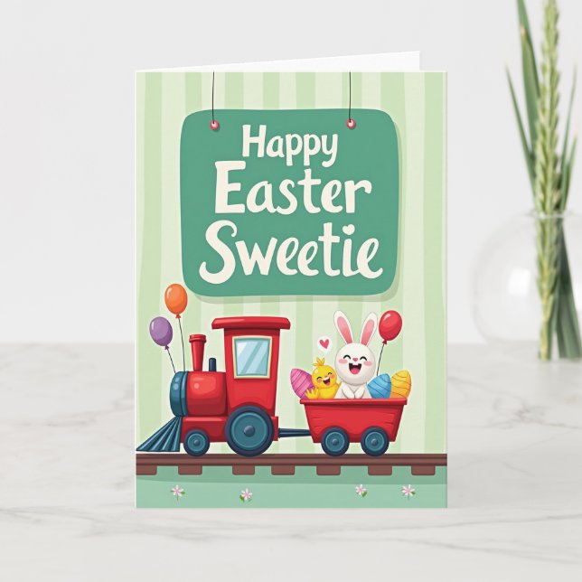 Pastel Ovoid Springtime Card (Front)