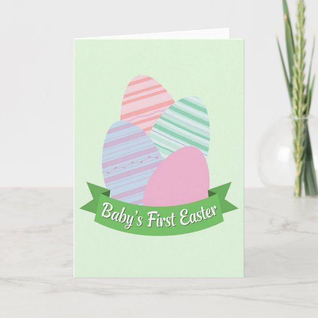 Pastel Ovoids Easter Card (Front)