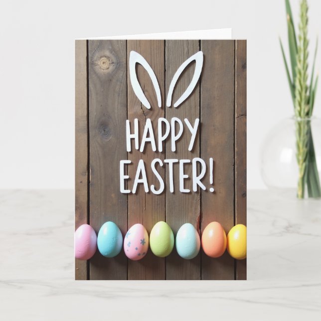 Pastel Ovoids Easter Season Card (Front)