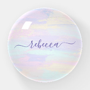 Pastel Paint Strokes Paperweight