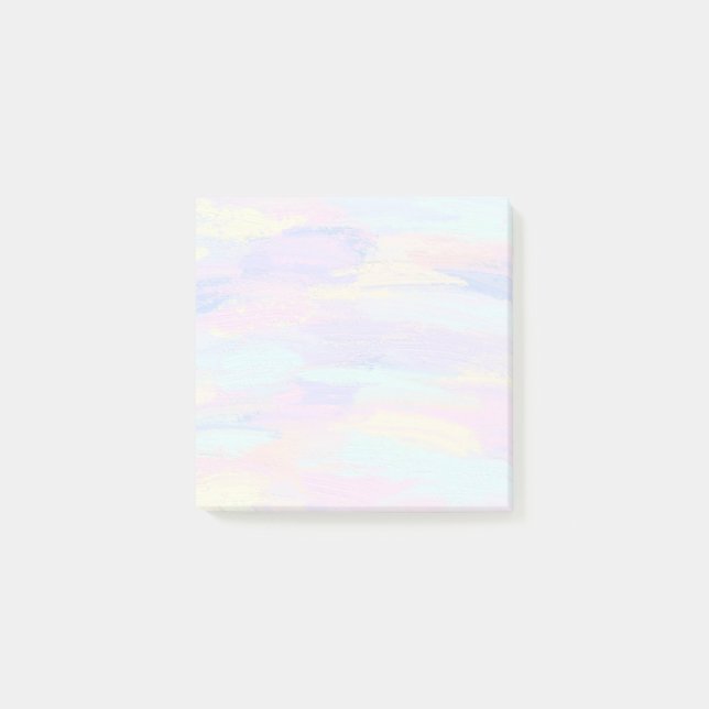 Pastel Paint Strokes Post-it Notes (Front)