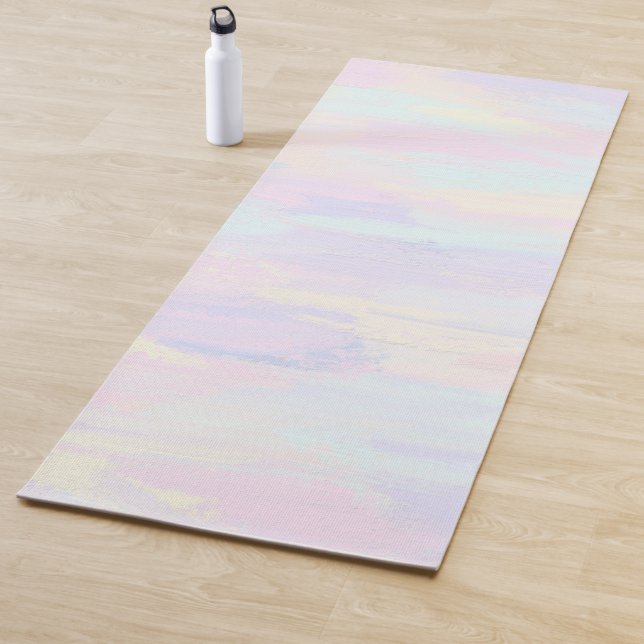 Pastel Paint Strokes Yoga Mat (In Situ)