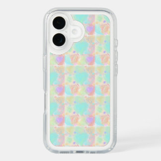 Pastel Painted Hearts iPhone 16 Case