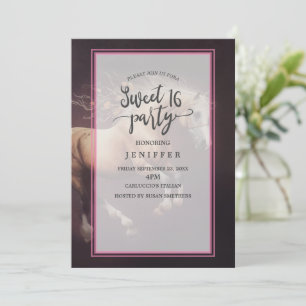 Pastel Painting Of A Running Horse Invitation