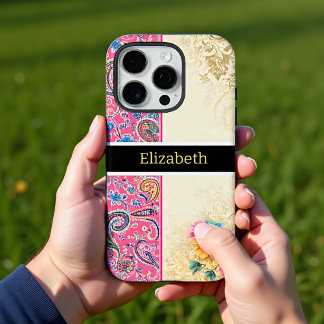 Pastel Paisley Blooms and  Whimsical Blush  iPhone 16 Pro Case