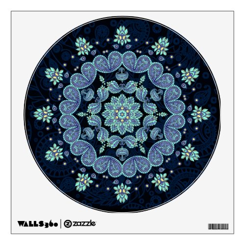 Pastel Paisley Mandala Wall Decal