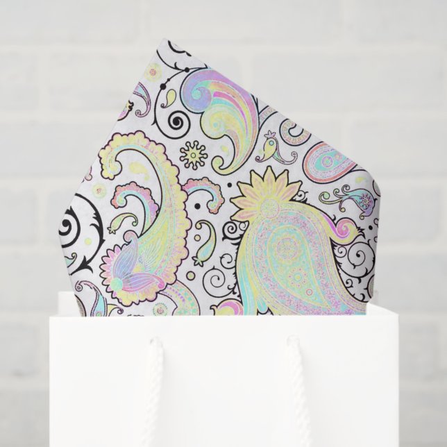 Pastel paisley tissue paper (Gift Bag)