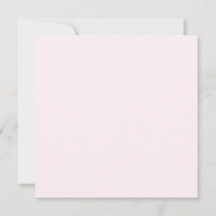 Pastel Pale Pinkish White Solid Color Card