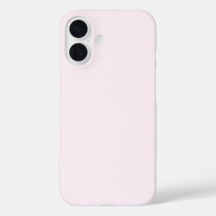Pastel Pale Pinkish White Solid Color iPhone 16 Case