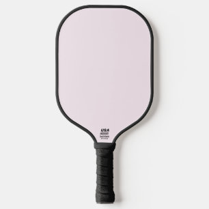 Pastel Pale Pinkish White Solid Color Pickleball Paddle