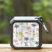 Pastel Palm Tree by the Beach Pattern Bluetooth Speaker (Insitu(Outdoor))