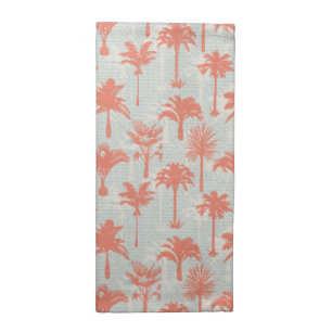 Pastel Palm Tree Pattern Cloth Napkin