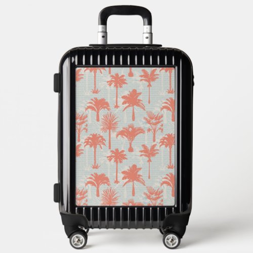 Pastel Palm Tree Pattern Luggage