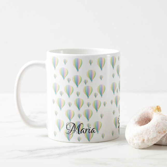 Pastel Parachutes Mug (With Donut)