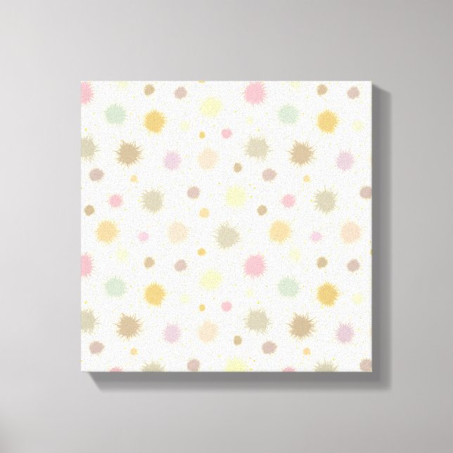 Pastel Party Pollen - seamless pattern.   Canvas Print (Front)