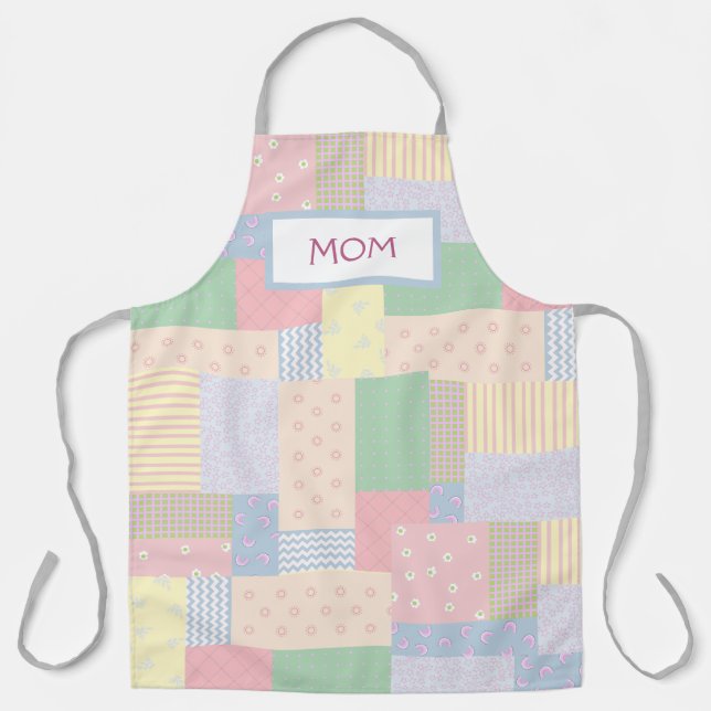 Pastel Patchwork Apron (Front)