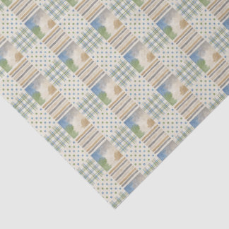 Pastel Patchwork Quilt Tissue Paper